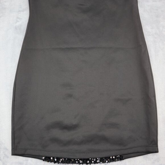 Kimcine Dress Womens M Black Strapless Sequin Design Above the Knee Length - Picture 10 of 11
